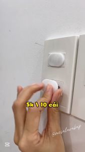 COMBO 10 NÚT BỊT Ổ ĐIỆN CHO BÉ - An Toàn Cho Bé Và Cả Gia Đình Chống Giật Che Ổ Diện Hai Chân