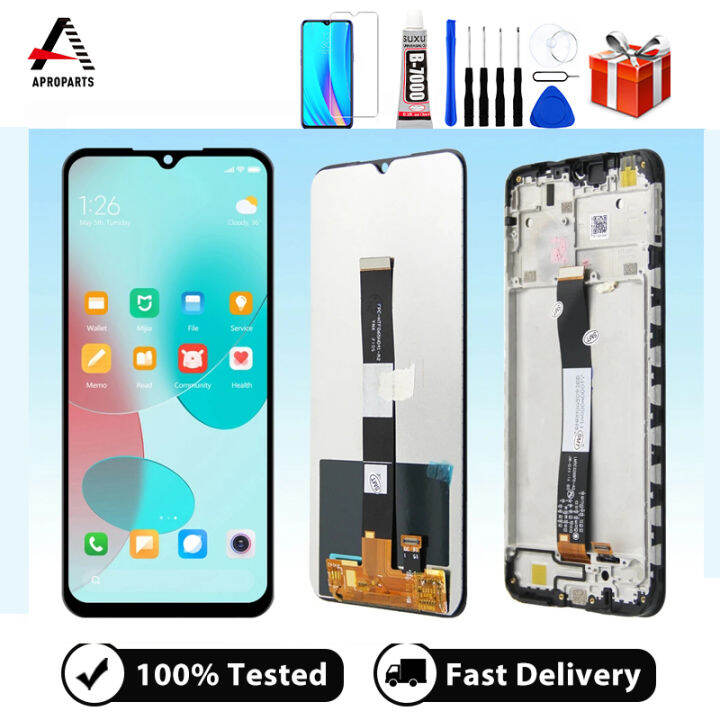 Original Lcd For Xiaomi Redmi 9a 9c M2006c3mg Display Touch Screen Digitizer Assembly With Frame 0045