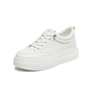 White Versatile Thick-soled Canvas Shoes