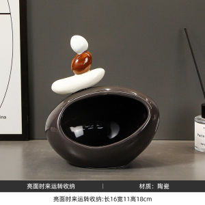 ชามใส่กุญแจตกแต่งบ้านสไตล์ย้อนยุค ชามใส่ผลไม้ ของขวัญหรูหราสำหรับการย้ายเข้าใหม่ ชามใส่ของตกแต่งบ้านสไตล์จีน