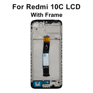 Super 6.71" For Xiaomi Redmi 10C LCD 220333QBI Display Touch Screen Digitizer Assembly For POCO C40 LCD 220333QPG Replace Parts