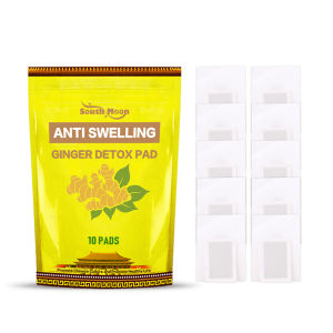 South Moon Ginger Wormwood Foot Patch Anti-Swelling Detox Pads Relief Stress Pain Revitalizing Improve Sleep Adhesive Sticker Plaster Detox Foot Patches Ginger Cleansing Foot Pads Remove Dampness Toxins Relieve Stress Improve Sleep Body Foot Care(10pcs)