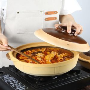 Traditional Unglazed Versatile Use Heat-resistant Clay Pot