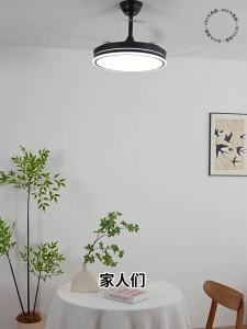 DGY | Invisible Fan Light Minimalist Ceiling Fan Light for Dining Room and Bedroom