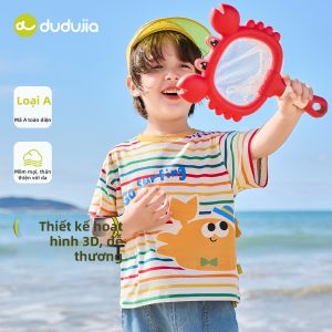 DUDUJIA | Áo Thun Mỏng Có Sọc Cho Mùa Hè