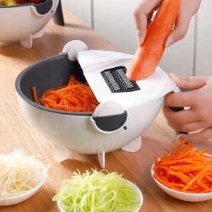Lazy Multifunctional 9-in-1 Manual Round and Long Slices Vegetable Cutter