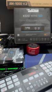 Platinum KS-10 Mini 32GB SD Card Karaoke Player 23000+ English and OPM Songs With Platinum Microphone And Keypad