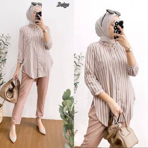 K-FASHION Oneset Shakila Import Adem: Set Wanita Dewasa Ternyaman