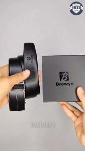 BREWYN NEO SERIES - Ikat pinggang rel gesper sabuk KULIT - FREE EXCLUSIVE GIFT BOX