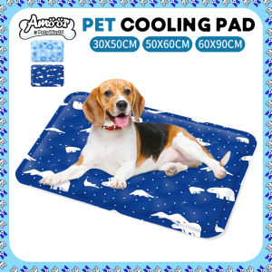 Pet Cooling Pad For Dogs Gel Ice Pad Summer Quick Cooling Sleeping Mat Washable Quick Dry