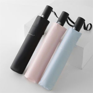 Parachase Automatic Umbrella for Women 420T Black Coating Sun Umbrella Windproof Strong 7K Folding Parasol Umbrellas UV Coating