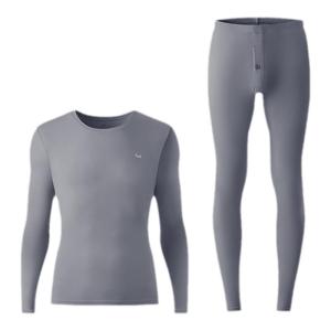 MiiOW | เสื้อชั้นในผู้ชาย ชุดชั้นในแบบบาง ผ้าโมดอล อบอุ่น ทรงหลวม แขนยาว คอตั้ง สีพื้น เสื้อชั้นในฤดูใบไม้ร่วงและฤดูหนาว