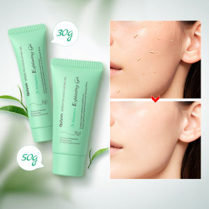 Gel tẩy tế bào chết mặt quiyum trà xanh Gel sloughing Off da chết-làm mới & kiểm soát dầu làn da mịn màng hấp thụ dầu và bụi bẩn trong lỗ chân lông 30g/50g