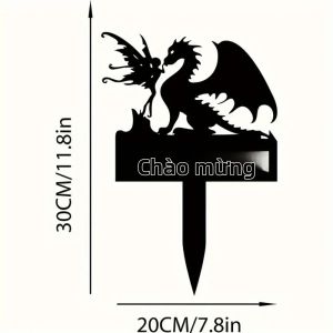 CIFbuy | Biển Chào Mừng Bằng Kim Loại Mộc Mạc Có Thể Tùy Chỉnh Địa Chỉ Trang Trí Ngoài Trời Cho Hiên Nhà Cửa Trước Điểm Nhấn Tường Bền Chắc