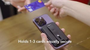 ESR HaloLock Magnetic Vegan Leather Wallet with MagSafe Compatible and Finger-loop Grip - 2K612