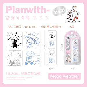 TIANZI Small Cute Cartoon Coffee Wooden Rubber Stamp for Scrapbooking Planner Decorative Stationery Korean Style Life Seal