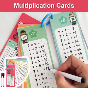 0-12 Multiplication Charts Times Table Cards Self Check Math Learning Tool Montessori Mathematical Training Teaching Aids