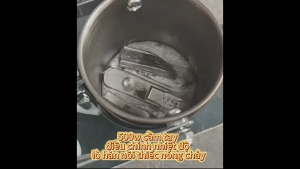 <SST> 500W cầm tay điều chỉnh nhiệt độ nóng chảy lò thiếc cầm tay hàn nồi thiếc thợ hàn di động Lò nung đất nung