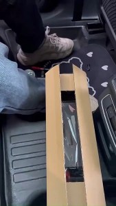 Car rear seat organizer hook partition design for car beverage cup holder waterproof and easy-to-use mobile phone stand