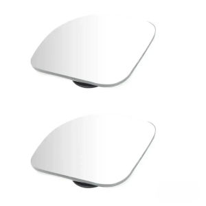 กระจกมองข้างรถยนต์แบบมุมกว้าง 2 ชิ้น สำหรับจุดบอดรถยนต์ 360 องศา °   กระจกมองหลังเสริมแบบปรับได้ HD กระจกทรงกลมขนาดเล็กไร้กรอบ