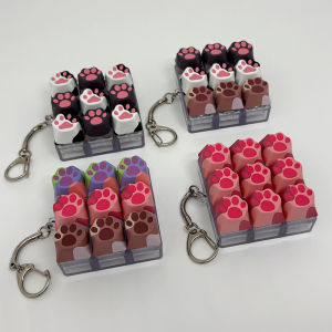 Mobile Phone Pendant Novelty Slow Pressure Pop Fidget Key Ring Press Fingertip Toy Cute Kawaii Keychain Keyboard Tapping