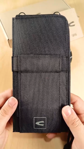 C by camel active Zip Long Wallet Pouch Nylon 8 Card Compartments Black LWP6602NL6#BLK