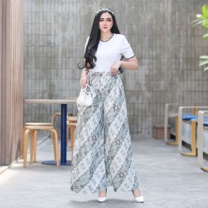 CELANA KULOT PANJANG BATIK WANITA KANTOR TERBARU ELEGAN