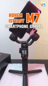 Hohem iSteady M7 AI Tracking Gimbal Stabilizer for iPhone Android Smartphone 3-Axis Phone Gimbal with Fill Light and Detachable Touchscreen Bluetooth Remote Control for YouTube TikTok Vlogging Travel Content Creator Blog Video Recording Selfie VMI Direct