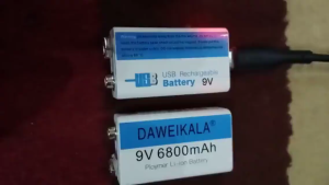 Baterai 9 V Rechargeable Li-ion USB Type-C 6800 mAh D 9V / baterai 9v rechargeable volt bisa dicas kotak charger isi ulang / baterai 9 volt kotak recharger charger bisa cas / batu baterai 9volt 9 volt kotak murah
