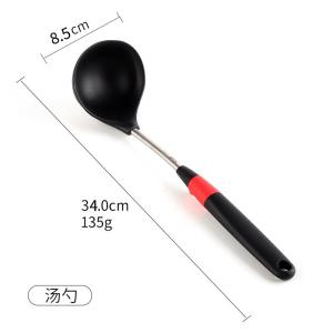 Food Grade Silicone Wok Spatula Non-Stick Kitchen Utensil Heat Resistant Cooking Spoon for Stir-Frying Durable Stainless Steel