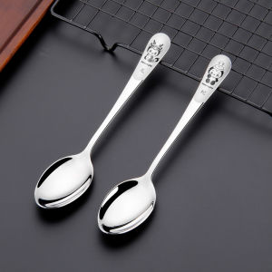 Creative 304 Stainless Steel Spoons Soup Spoon Dinner Eating Childrens Spoon Home Use Spoons Soup Spoons Meal Time