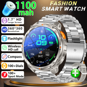 New Model Is Suitable For Huaweis 1100 Mah AMOLED Screen Mens Sports LED Flashlight 3ATM Waterproof BT Call Smartwatch Man