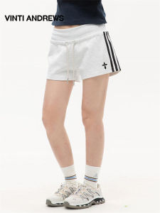 Striped Cycling Workout Shorts for Women
