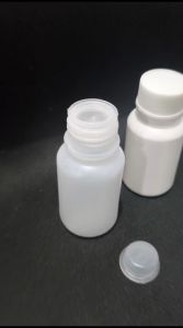 isi 10pcs - BOTOL DRAT 30 ml HDPE TUTUP SUMBAT PUTIH MERAH BIRU NATURAL CC ULIR ULIR