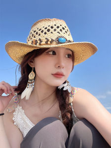 ชายหาดสไตล์ท่องเที่ยว Feather ยาวพู่ต่างหูผู้หญิง หลากหลาย ฤดูร้อน แฟชั่น Gold Plated รูปแบบเรขาคณิตเครื่องประดับหู