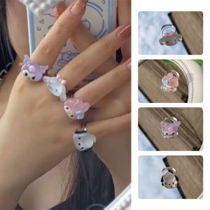 C.three Cinnamoroll Dog Kulomi Cute Girly Resin Ring: A Perfect Gift for Sisters & Girlfriends