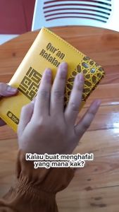 Ukuran Kecil A6 (15x10 Cm) Non Terjemah Al Quran Hafalan Tilawah 30 Juz Cover Kalep Agenda Lengkap