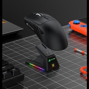 ATTACK SHARK | ATTACK SHARK X1 Gaming Wireless 3 MODE 2.4G /Bluetooth/Wired RGB Magnetic Charger Mouse 53g Ultra-Light PAW3395PRO 26000DPI