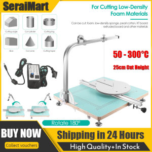 🚚 บริการจัดส่งในพื้นท้อง🚚เครื่องเครื่องตัดโฟมลวดร้อน72W | ปรับมุม & อุณหภูมิ50-300 °C | สำหรับ Epb/ ผ้าฝ้ายมุก/บอร์ด KT | เครื่องมือบนโต๊ะใช้งานหนัก