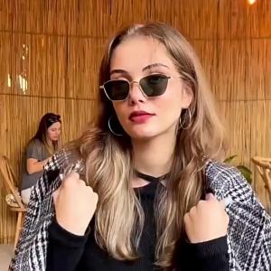 Fashion Cat Eye Sunglasses for Women Classic Anti-Reflective Vintage Square Metal Frame Sun Glasses Driving Eyewear UV400 Очки