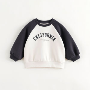 Marc&Janie | Children Leisure College Lettered Color Block Sweatshirt