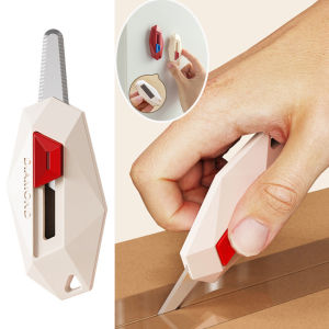 Polocat Diamond Design Unbox Knife Safety Round Head Cutter Magnetic Carton Box Cutter for Opening Package Letter Utility Knife