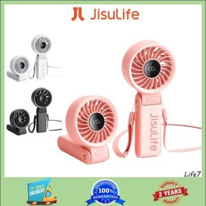 JISULIFE Life7 Portable Mini Fan 5000mAh Foldable USB Fans With 5 Gears Strong Wind