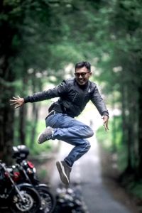 Jaket Motor Pria Bahan Bonding Tahan Angin Jacket Pria Tebal Anti Angin Segala Cuaca Waterproof