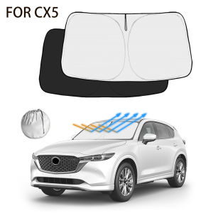 For Mazda CX5 CX-5 2017-2024 Car Windshield Sunshade Cover Front Window Sun Shade Visor Car Interior Accessories UV Protection