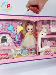 Hộp búp bê kèm phụ kiện phòng ngủ dễ thương cho bé 50cm 89026 PeeKaPaw Toys