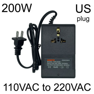 200W 300W Voltage Converter 220V To 110V Transformer Step Down Transformer Voltage Converter Travel Adapter 110VAC to 220VAC