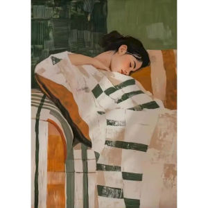 Modern Women Diy Painting By Numbers for Adults Abstract Picture Zero Basis Handicrafts Coloring By Number Diy Gift