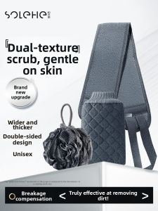 HEFENGYU | Exfoliating Bath Glove For Men Long Strip Back Scrubber