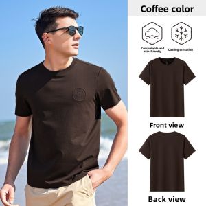 Jeep | Jeep Outdoor Ice Silk Short Sleeve Round Neck T-Shirt Couple Matching Sports Tops Men Women Pure Color Casual Summer Wear